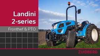 Fronthef en PTO voor LANDINI 2 SERIES  Zuidberg Frontline Systems [upl. by Furgeson935]