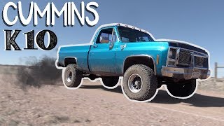 4bt Cummins Swapped Chevy K10  TURBO DIESEL [upl. by Lau283]