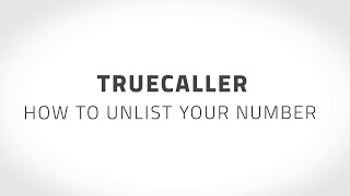 How to Unlist Your Number from Truecaller [upl. by Ayotaj126]