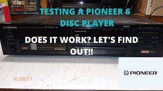 Testing a Pioneer 6 CD playerchanger [upl. by Annoif]