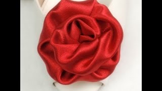 DIY Fabric Flowers Roses Tutorial DIY Variant 2 [upl. by Aicenev838]