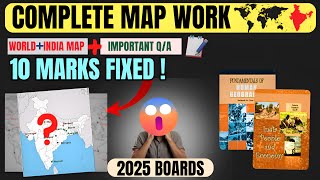 😎Complete Map Geography Class 12  CBSE 2024  Full Syllabus humanitieslover geographyclass12 [upl. by Apollus857]