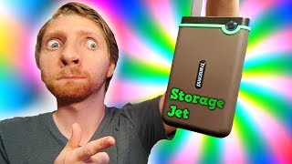 📀 The BEST 1 TeraByte External Hard drive Transcend 1 TB Review [upl. by Bik703]