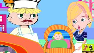 Pat A Cake  Nursery Rhymes  Animated Song With Lyrics  By ZippyToons TV [upl. by Anaid]