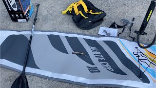 HyrdoForce BESTWAY 10ft White Cap Inflatable Paddle Board Set Review 2021  Hydro Force SUP [upl. by Naitsabas]