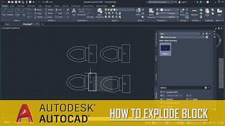 AutoCAD How To Explode A Block [upl. by Rici109]