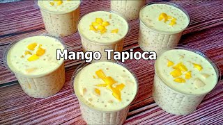 Mango Tapioca I Mango Sago Dessert Recipe l How to make Mango tapioca [upl. by Hamnet]