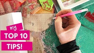 Top 10 Tips for Diamond Painting [upl. by Cahra]