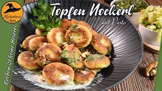 Pikante herzhafte Topfen Nockerl mit Pesto [upl. by Giralda]