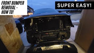 Bumper removal  2021 F150  HOW TO ACTUALLY SUPER EASY [upl. by Willmert]