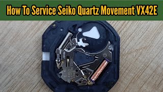 How To Service Seiko VX42 VX32 Quartz Movement  Assemble and Disassemble  Watch Repair Channel [upl. by Alioz]