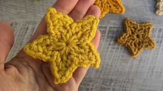 Crochet 5 Point Star Tutorial [upl. by Stalder]