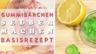 Basisrezept für Gummibärchen  Gummibärchen mit Gelatine selber machen  Talude [upl. by Fairbanks]