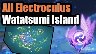 All Electroculus  Watatsumi Island  Genshin Impact 21 [upl. by Ahsinaw21]