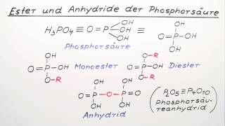 Ester und Anhydride der Phosphorsäure  Chemie  Organische Chemie [upl. by Nevsa]