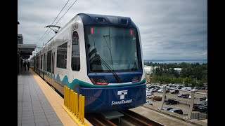 Federal Way Link light rail route flyover [upl. by Ahsieka]