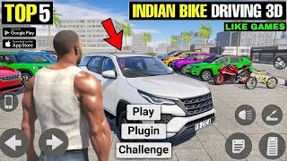 Top 5 Indian Car Bike Driving Games For Android New Indian Bike Car Driving Games For Android amp iOS [upl. by Kotick633]