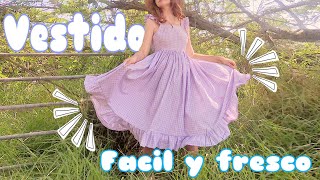 DIY🌿 haz un vestido fácil y fresco para este verano [upl. by Sellig]