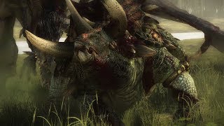 Black Dragon vs Feral Stegadon  Clash of Monsters  Warhammer Total War in cinematic [upl. by Garbers184]