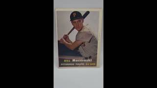 GMC Cardboard Flashback 15 1957 Topps Bill Mazeroski RC [upl. by Chin513]