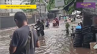 TANGGUL TANGERANG JEBOL BARU SAJA BANJIR DAHSYAT KOTA TANGSEL HARI INI 23112024BANJIR TANGSEL [upl. by Ecylahs530]