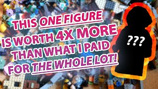 i found 55 worth of LEGO minifigures in this 650 yard sale lot PART 1 [upl. by Armitage754]