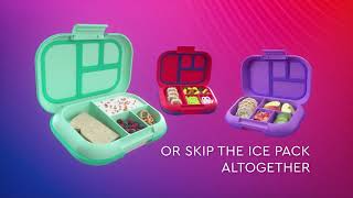 Bentgo®️ Kids Chill Lunch Box A LeakResistant Lunch Box with an Optional Builtin Ice Pack [upl. by Ahsirek]