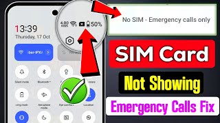 sim card not working  sim card not showing network  emergency call only kaise hataye  sim card [upl. by Elbys]