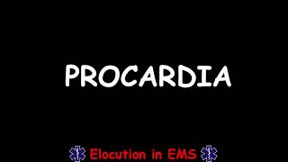 How to Pronounce Procardia  Paramedic  EMT  Medical Terms [upl. by Ania]