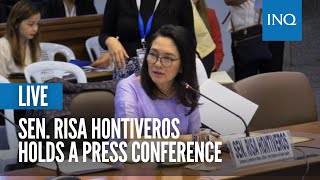 LIVE Sen Risa Hontiveros holds a press conference [upl. by Turtle]