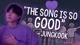 Jungkook’s full reaction to our 2020 Global ARMY Song “7 Reasons” English Version [upl. by Gadmon]