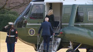 Air Force One departs from White House to Joint Base Andrews [upl. by Anuahs]