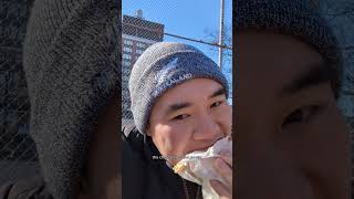 trying the original Chopped Cheese in NYC [upl. by Esilec]