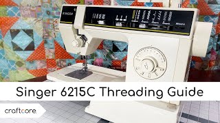 How to Thread the Singer 6215C Sewing Machine and Troubleshooting Tips [upl. by Cuda]