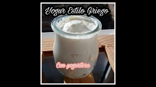 Yogur Estilo Griego Casero  Con yogurtera [upl. by Halladba]