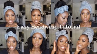 EASY HEADWRAP TUTORIAL How to 6 Styles  TheLifestyleLuxe [upl. by Nottirb852]