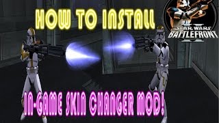 Star Wars Battlefront 2 How To Install InGame Skin Changer Mod HD [upl. by Edmead]