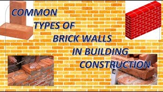 Types of bond used in brick masonry [upl. by Raf818]