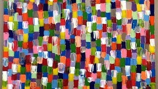 Large Acrylic Abstract Artwork Demo how to paint lessons YouTube [upl. by Donatelli992]