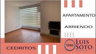 Excelente Apartamento Arriendo Cedritos [upl. by Elleivap832]