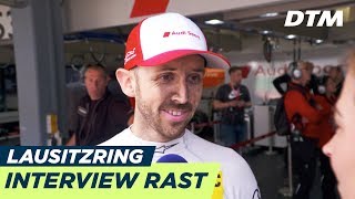 René Rast ist wohlauf  Interview DEU nach Crash  DTM Lausitzring 2018 [upl. by Blondie]