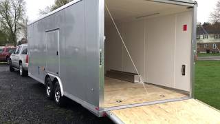 Neo Aluminum Enclosed Car Hauler Trailer [upl. by Ivek145]