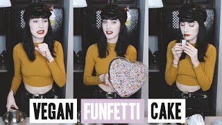 VEGAN FUNFETTI CAKE FAIL  thegothicsprite [upl. by Berner626]