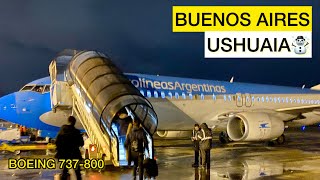 VUELO Buenos Aires Ushuaia  Aerolíneas Argentinas  Boeing 737800 [upl. by Dogs]