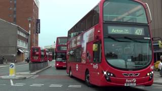 HD First London Double Deckers on Routes 427 amp U4 leave Uxbridge Bus Station [upl. by Ennoirb92]