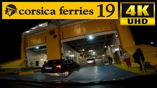 EMBARQUEMENT CORSICA FERRIES  AJACCIOTOULON  CAMERA EMBARQUÉE  GoPro  4K  octobre 2019 [upl. by Rennold287]