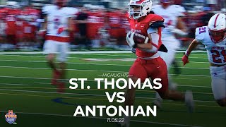 St Thomas vs Antonian Football 11522 [upl. by Keir]