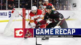 Flames  Coyotes 111  NHL Highlights 2024 [upl. by Eegnat681]