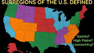 Subregions of the US Defined [upl. by Nnaitsirk]