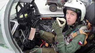 Polish Female Mig29 Fighter Pilot ppor Urszula Brzezińska Kobietą Myśliwca Pilotka English Sub [upl. by Kial]